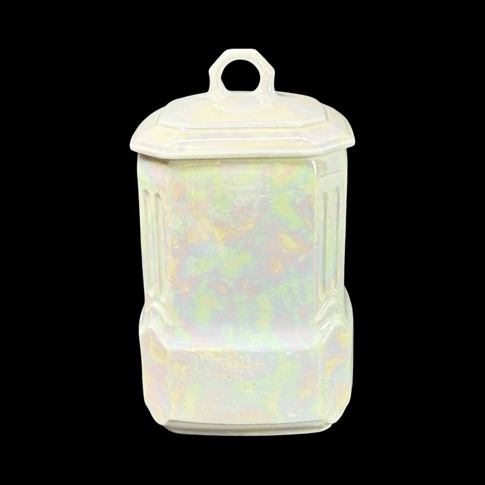 MEPOCO‎ Wares Rice Canister Iridescent Lustreware Made In Germany Vintage